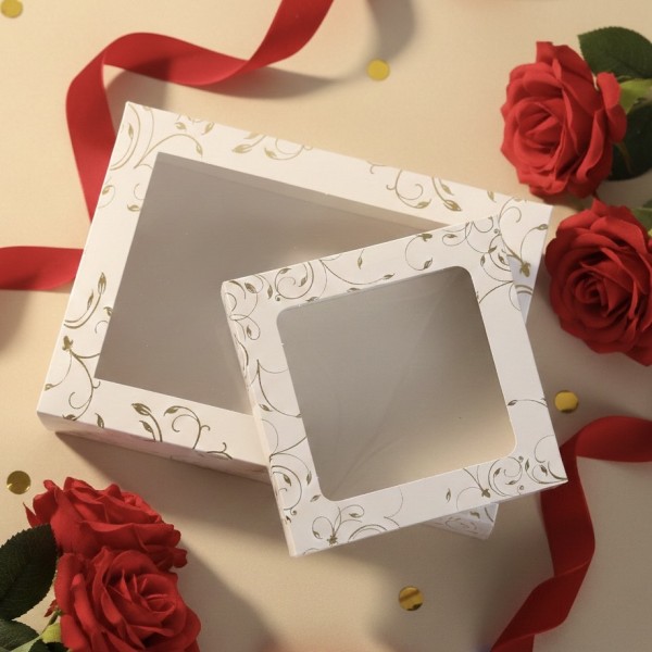 Coffret feuille d'or Blanc