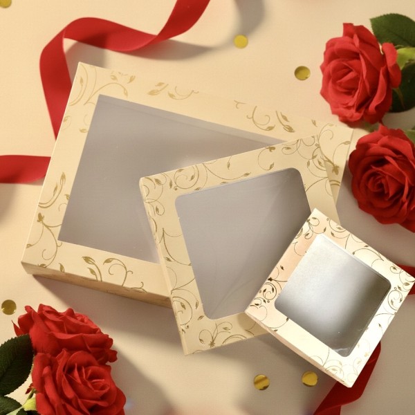 Coffret feuille d'or Beige